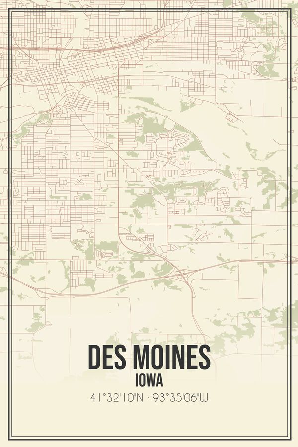 Web Design Des Moines IA map